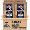 Quaker Steel Cut Oats, USDA Organic, 20 oz Bags, 4 Count