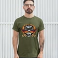 thumbnail image 3 of Tee Hunt Wordclass Motorcycles T-shirt Live the Legend Route 66 Biker Men's Tee, Military Green, XX-Large, 3 of 5