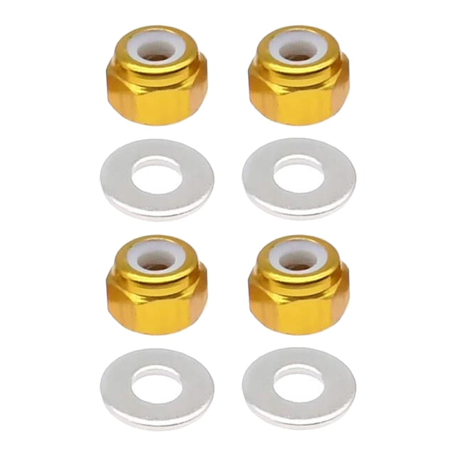 Tuercas de bloqueo de rueda Sunnimix 8 piezas M3 amarillo