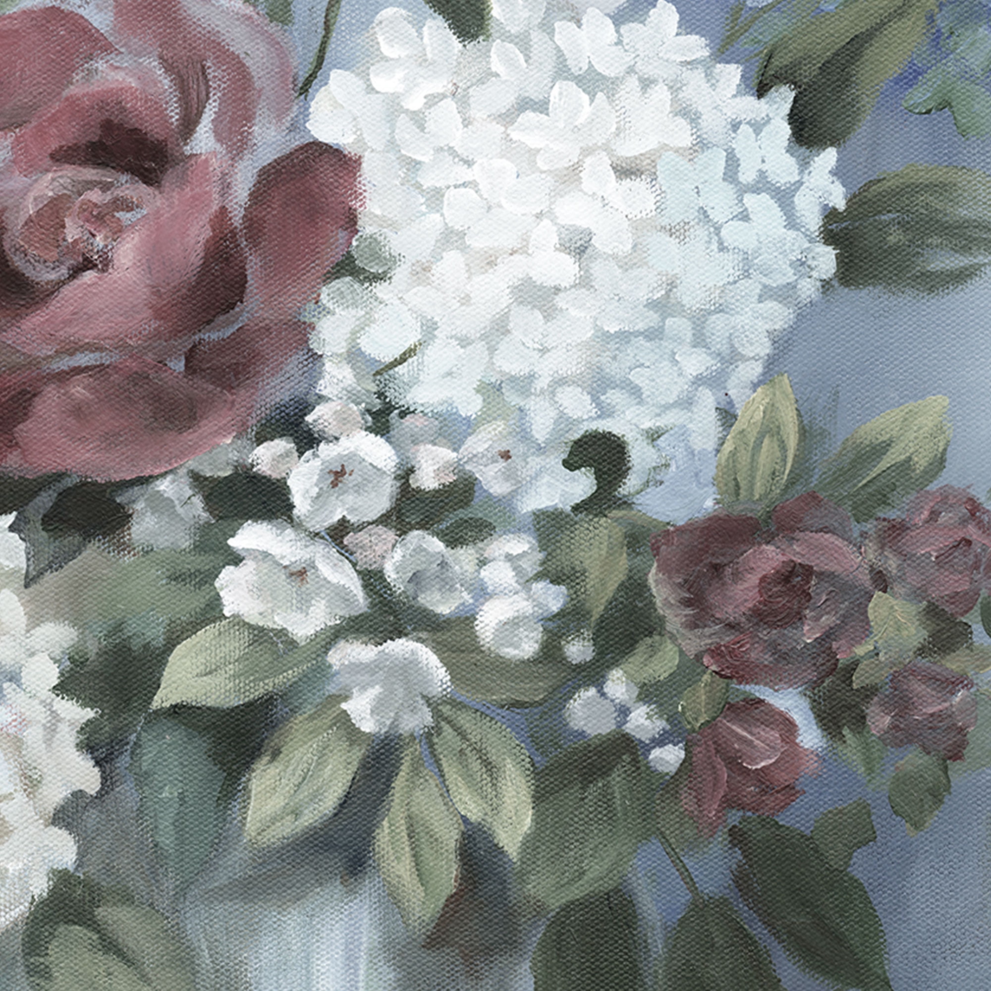 Hydrangea Arrangement Soft by Nan Wrapped Canvas Art Painting Print