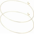 thumbnail image 6 of 1 Set 2Pcs 304 Stainless Steel Choker Necklace Making Rigid Necklaces Stainless Steel Color Inner Diameter: 13cm, 6 of 8