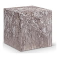 thumbnail image 1 of Meridian Furniture Piazza Brun Fini Marbre Béton Table d'Appoint Intérieur/extérieur, 1 of 8