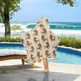 thumbnail image 4 of joogoo Horses Kids Hooded Beach Towel Baby Bath Towel 23.5"x50", 4 of 7