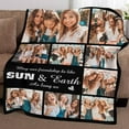 thumbnail image 4 of Picture Blankets Customized, 10 Photos Customized Blanket, Custom Picture Blankets, Gifts for Sister Dad Mom Daughter Son Blankets, 4 of 5