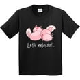 thumbnail image 3 of Inktastic Let's Relaxolotl with Cute Sleeping Axolotls Youth T-Shirt, 3 of 5