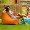 thumbnail image 2 of Jaxx Ponce Outdoor Bean Bag Chair - Weather Resistant Patio and Poolside Lounge Seating, Sunbrella Tangerine, 2 of 7