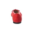 thumbnail image 3 of French Sole Emerald Suede Flat, 7.5, Red, 3 of 5
