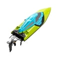 thumbnail image 2 of Barcos de control remoto, RC Boat Barcos de control remoto 70 km / h Alta velocidad 2.4GHz RC Boat T Tomshoo verde, 2 of 7