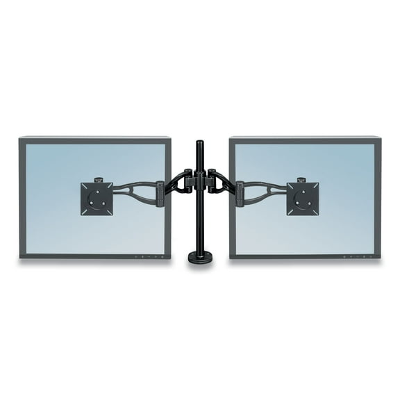 Fellowes Professional Series Depth Adjustable Dual Monitor Arm, Black