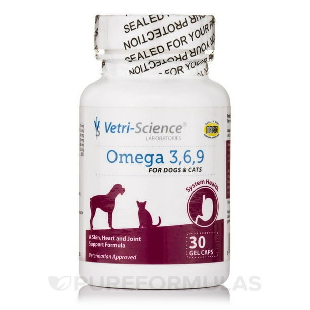 VetriScience Omega 3, 6, 9 Dog & Cat Supplement, 90 Ct