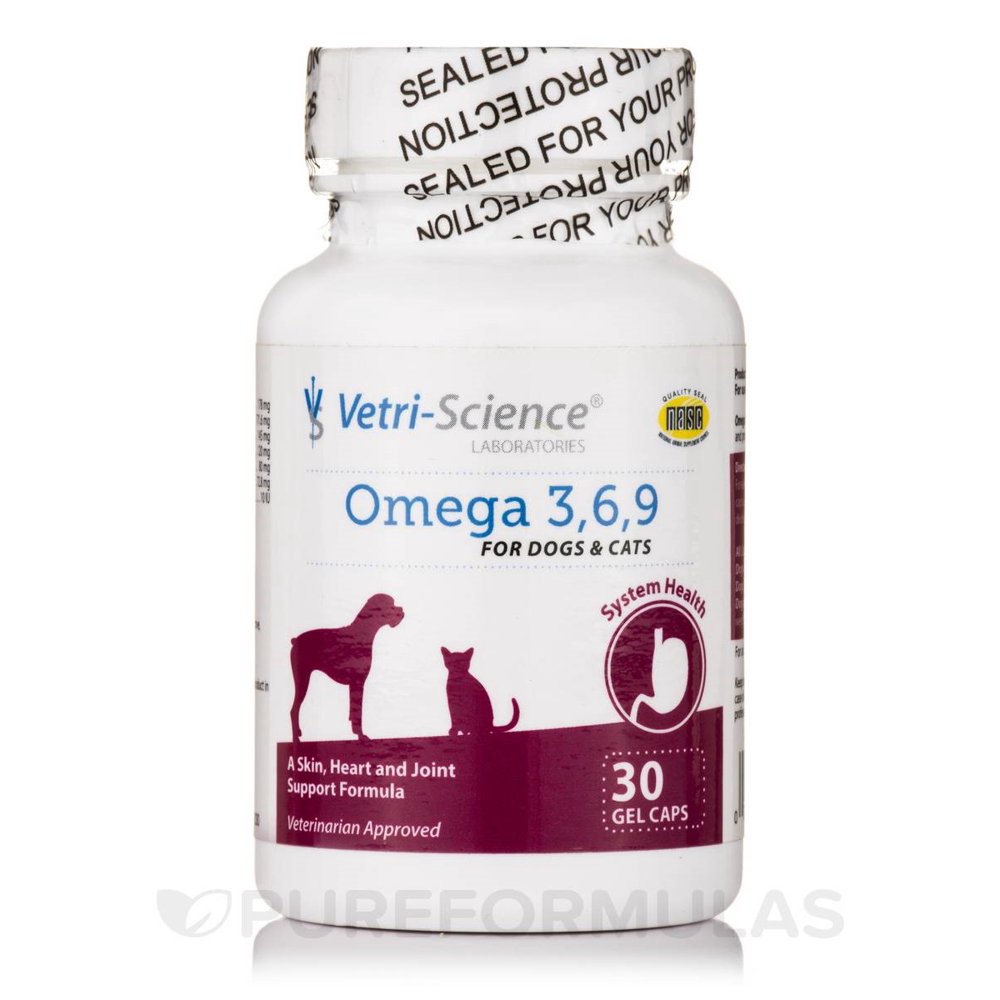 VetriScience Omega 3, 6, 9 Dog & Cat Supplement, 90 Ct