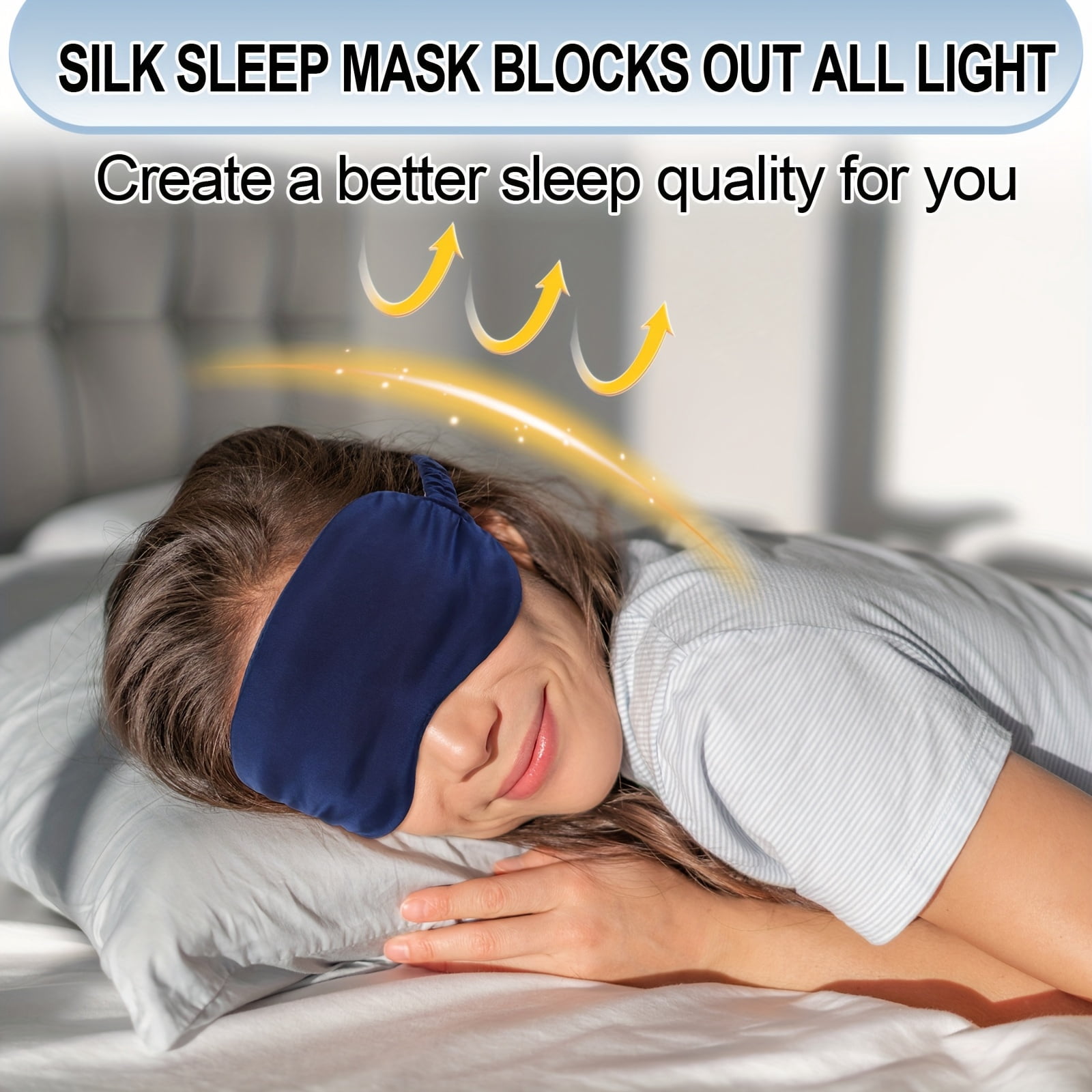 24Pcs Satin Sleep Mask With Elastic Band, Soft Breathable Eye Masks with Light Blocking, Night Blindfold face Mask For Travel Office Nap Airplane Rest