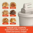 thumbnail image 4 of bella 3.5 Qt Hand & Stand Mixer, 2 in 1 Electric Mixer with Bowl, Dough Hook, Whisk & Egg Beater, Multifunctional Handheld Mixer for Baking, 200 Watt, 4 of 8