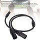 thumbnail image 4 of 2 xlr macho a 1/8in TRS Cable de División Estéreo y, 3.5 mm TRS A DOBLE XLR AISLAMENTO DE CABLE ESTÉREO MOCHO PARA MEZCLADOR, 4 of 7