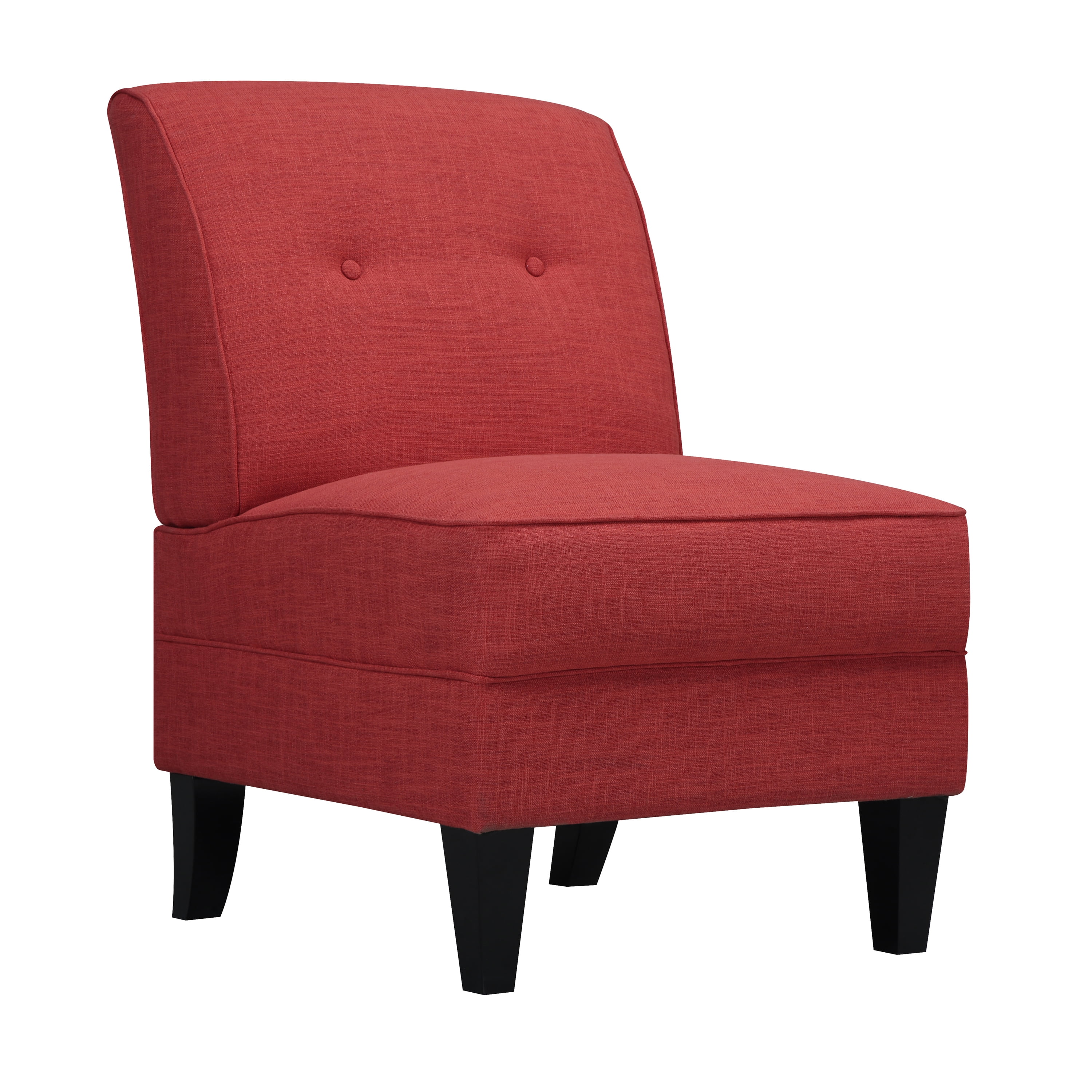 Thornton Armless Chair in Sunrise Red Linen