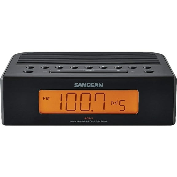 Sangean RCR-5BK Black Am/Fm Digital Tuning Clock Radio