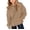 Khaki, variant on Goodw7 Kids Oversized Pullover Hoodie, Plain Hooded Sweatshirt with Kangaroo Pocket, No Drawstring Long Sleeve Cozy Casual Top for Boys Girls School Daily Wear