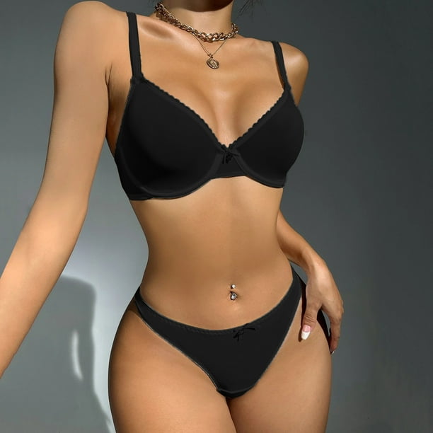 Fall Savings Clearance 2023! TUOBARR Lingerie for Women,Women's Home  Underwear Sexy Mesh Underwear Solid Color Sexy Lingerie Set Black 