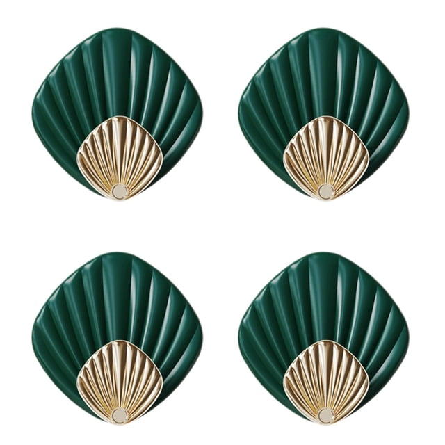 4Pcs Ganchos de Pared Adhesivos - ABS, Sujeción Fuerte y Sin Taladrar - para Baño, Cocina, Toallas y Sombreros