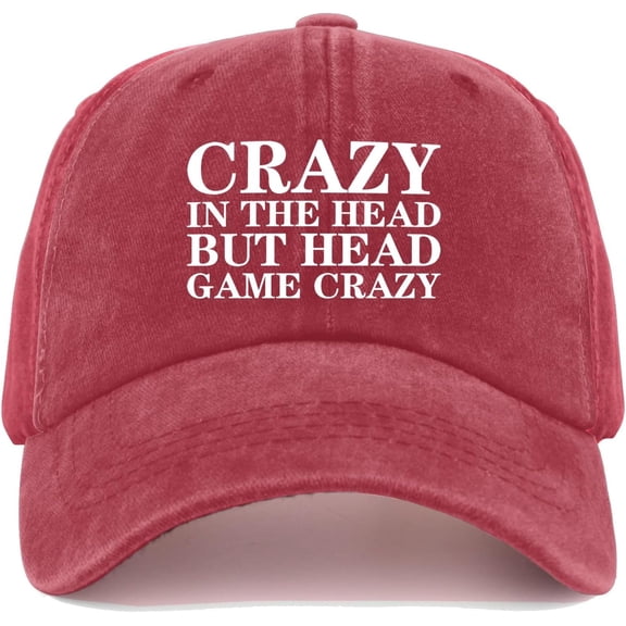 Crazy in The Head BUT Head Game Crazy Hat for Women Baseball Hats