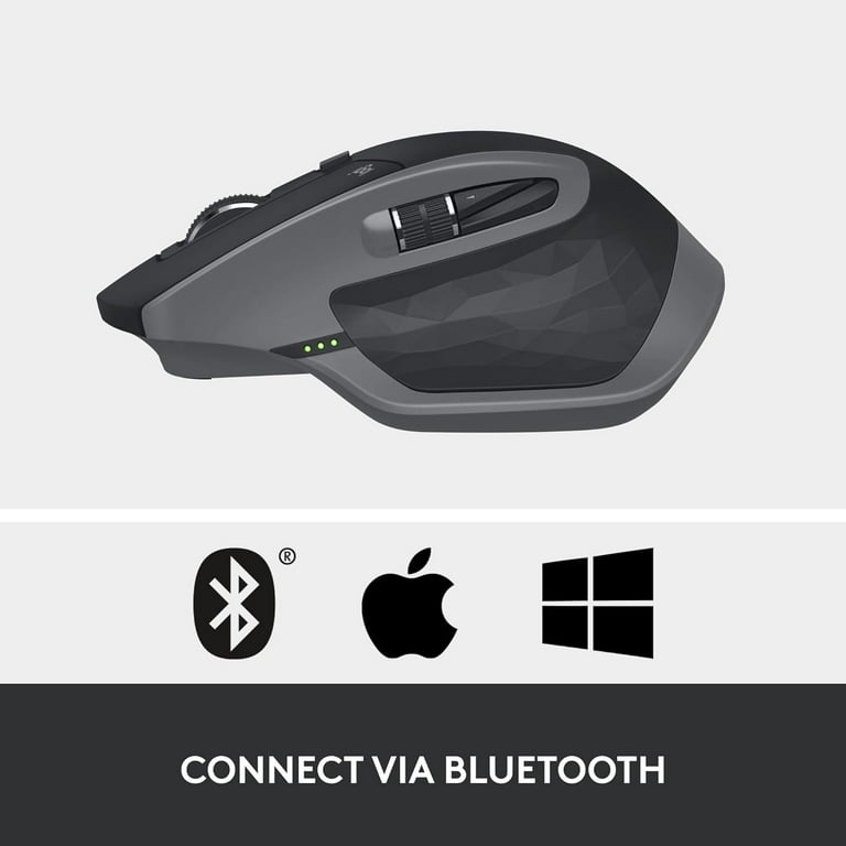 Logitech MX Master 2S Bluetooth Edition Wireless Mouse – Use on