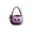 Purple, variant on Halloween Pumpkin Trick or Treat Small Candy Bucket, 7.87 x 5.12in Fabric Handheld Candy Bag with Striped Bow, Halloween Party Decor(Pink)