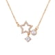 thumbnail image 1 of Collar con colgante de estrella para mujer, cadenas geométricas, decoración de cuello a la moda de cristal, joyería ajustable, joyería para Ropa, zapatos y accesorios Miscelánea Oro rosa Jumpingount AP014706-01, 1 of 6