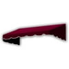 Awntech 5.38 Ft San Francisco Closed-Sided Fixed Awning Canopy (64.5in x 16in x 30in), Burgundy