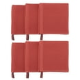 thumbnail image 6 of PiccoCasa Set of 6 Cotton Waffle Weave Kitchen Towels Set 12.6"x 12.6" Brick Red, 6 of 7