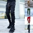 thumbnail image 1 of Styesk Pantalon Homme Multi-Poches Réfléchissant Jambe Droite Sport Décontracté, 1 of 9