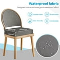 thumbnail image 5 of (Set of 2) Outdoor Chair Cushions for Patio Furniture, Waterproof 19" x 19" x 3" Square Patio Chair Seat Cushion with Non-Slip Ties & Handle, 5 of 9