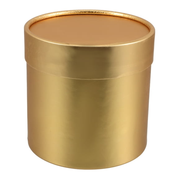 Dayesque Round Box For Flower Packaging Paper Cardbord Boxes With Lids For Valentine'S Day Wedding Diy Decoration Jewelry Storage Accessories Golden