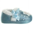 thumbnail image 4 of Disney Frozen Anna and Elsa "Magical Seasons" Girls Dual Sizes Nylex Fabric Slippers - Blue, 7-8, 4 of 8
