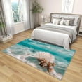 thumbnail image 4 of 2x3 Rug, Seashell Door Mat, Beach Underwater Rug, Sea Ocean Marine Rugs for Entryway, Washable & Non Slip & Soft Low Pile Small Carpet, Indoor Doormat, Seashell Home Decor & Gifts, 4 of 7