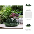 thumbnail image 6 of Decorative Frog Bird Feeder Bowl for House Garden Display - Ceramic Bird Bath Dish for Yard and Outdoors Accent -Cute Animal Design Bird Feeders for Patio, Lawn & Outside Decor - 6", Green, 6 of 9