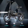 thumbnail image 3 of 5TH WHEEL WLB20 Electric Bike for Adults with 650W Peak Motor 14" Electric Bicycle, 36V 7.8Ah Battery Ebike, UL2849, Black, 3 of 10