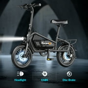 5TH WHEEL Electric Bike for Adults with 650W Peak Motor 14 Electric Bicycle, 36V 7.8Ah Battery Ebike, UL2849