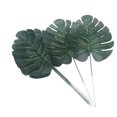 thumbnail image 4 of FRCOLOR 10Pcs High Simulation Leaf Shaped Artificial Monstera Plant For Flower Arrangement Office Decor Faux Leaves, 4 of 8