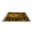 thumbnail image 2 of Ahgly Company Machine Washable Indoor Square Medallion Yellow French Area Rugs, 5' Square, 2 of 4