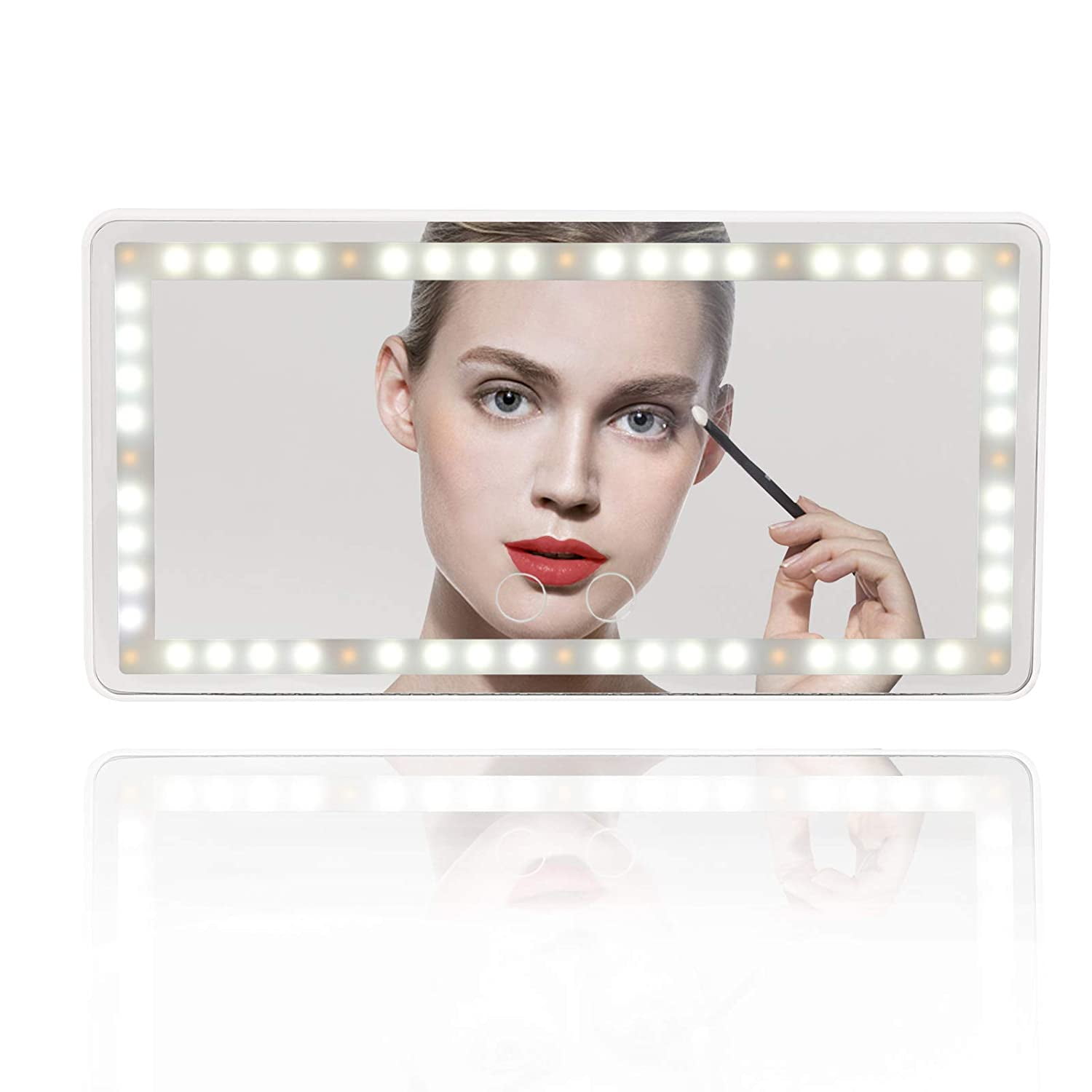 Car Vanity Mirror Car Makeup Visor Mirror with LED Lights for Car Truck