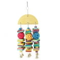 thumbnail image 1 of Colorful Sepak Takraw Bird Block Toys Parrot Break Grinding Cages Bite Chew Toys (Multicolor), 1 of 9