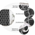 thumbnail image 3 of Black Morocco Bathroom Shower Curtains with 12 Hooks Waterproof Shower Curtain for Stalls and Bathtubs Boho Vintage Quatrefoil Geometric Plaid Decorative Bathroom Privacy Curtain 36x78 Inches, 3 of 9