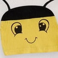 thumbnail image 4 of CAICJ98 Fall Winter Newborn Clothes Infant Baby Girl Bee Romper Long Sleeve Knit Jumpsuit with Hat Baby Coming Home Spring Outfit (Yellow,0-3 Months), 4 of 7