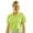 Apple Green, variant on Monterey Club Ladies Textured Jacquard Solid V-Neck Short Sleeve Golf Polo Shirt #2069