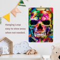 thumbnail image 6 of FMSHPON 3D Skull Skeleton Clipboard Hardboard Wood Nursing Clip Board and Pull for Standard A4 Letter 13x9 inches, 6 of 7