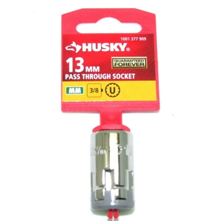 Husky 3/8 in Drive Universal Pass Thru Ratchet Socket 13 mm
