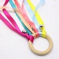 thumbnail image 2 of OUNONA Ribbon Wand 4Pcs 25Cm Colorful Random Cheerleading Bell Prop Wooden Round Handle For Oriental Dance 9.8In, 2 of 6