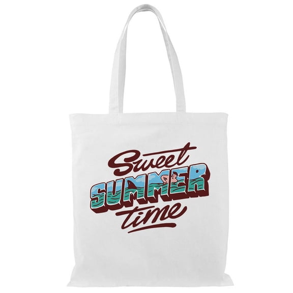Sweet Summer Time Tote Bag - Smartprints Designs, One Size Cotton Canvas Tote Bag