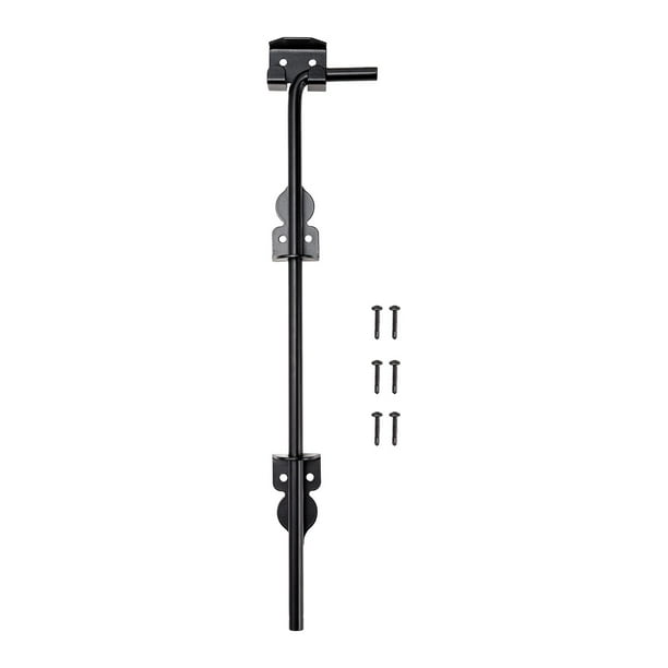 Cerradura de puerta deslizante, pestillo de puerta, pestillos de puerta, tope de puerta, varilla para sujeción de valla de madera 12 pulgadas