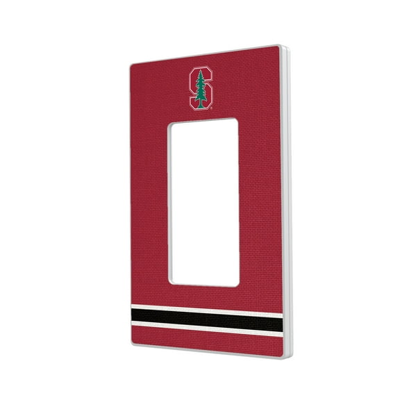 Stanford Cardinal Stripe Design Single Rocker Light Switch Plate